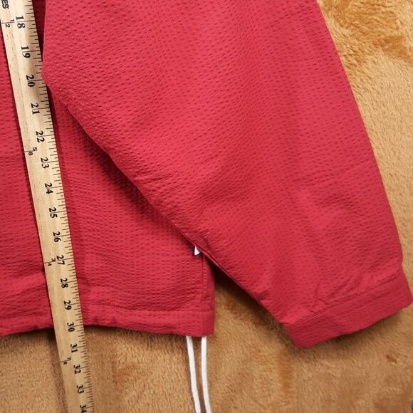 PUMA Jacket Mens XL Red Zip Up Windbreaker AC Milan MMQ Football Soccer Cricket - Picture 10 of 11